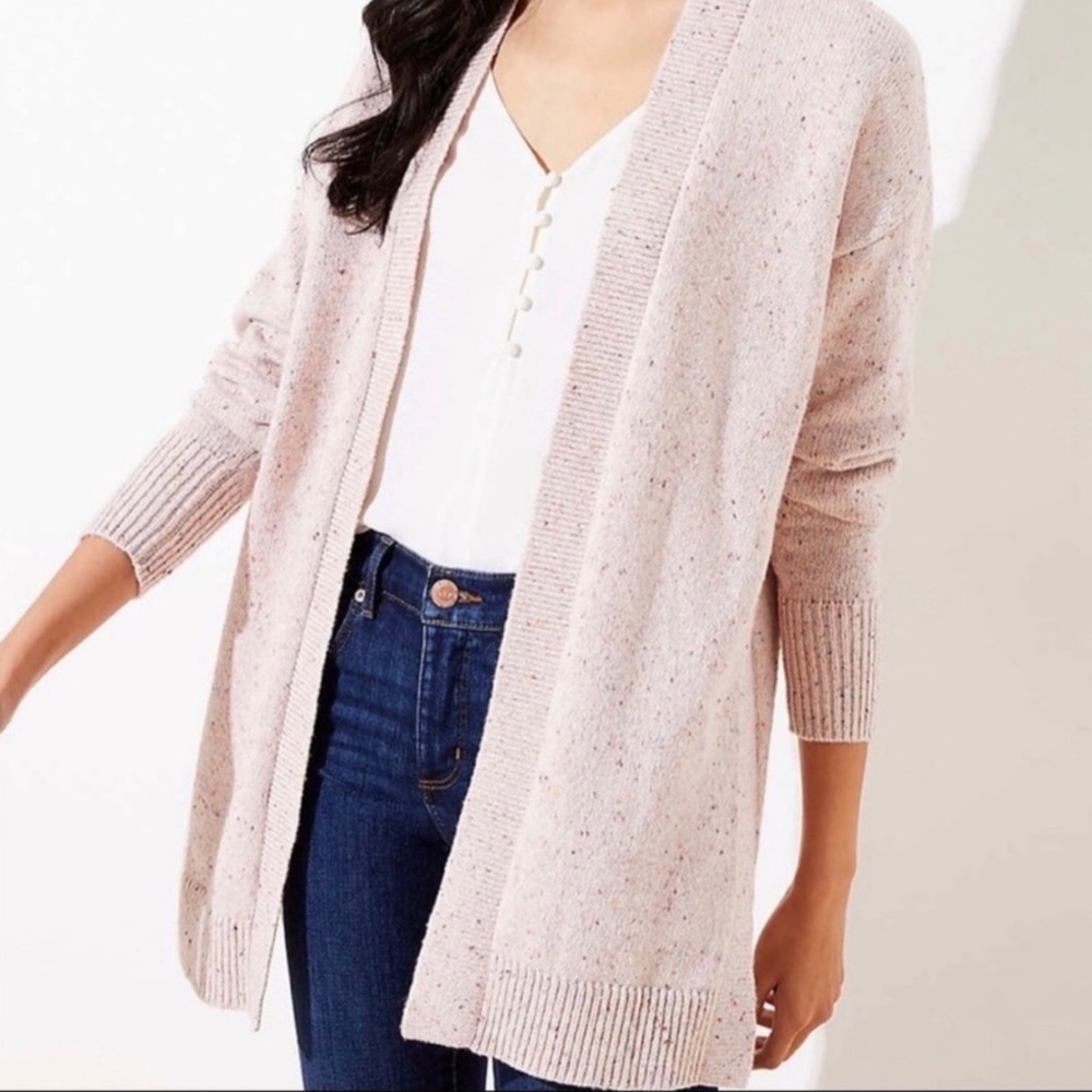 LOFT Open Front Cardigan NWT